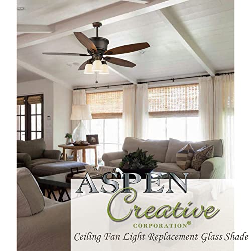 23045 4 Transitional Style Bell Shaped Frosted Replacement Glass Shade (4 Count)