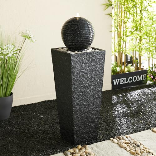 Outdoor Water Fountain with LED Light
