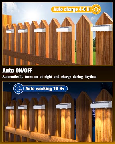 Solar Fence Lights 12 Pack (12 Count)