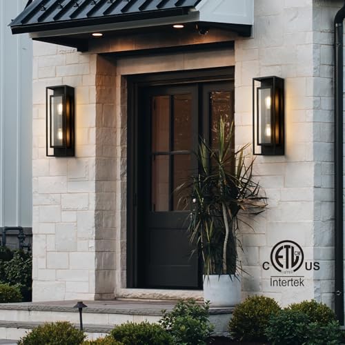 24" Modern Outdoor Porch Wall Light (2 Count)