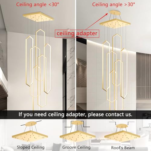 6 Rings Chandelier Modern