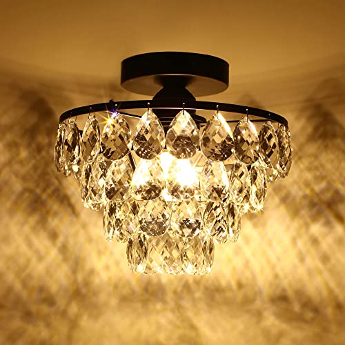 Mini Crystal Chandelier Ceiling Light Small