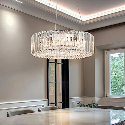 Modern Round Crystal Chandelier