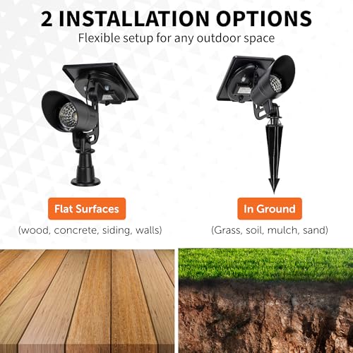 Tri Color Progressive Solar LED Spotlight with 100 Lumens
