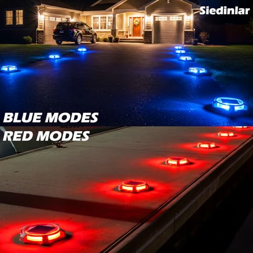 Solar Deck Lights Outdoor (4 Count)