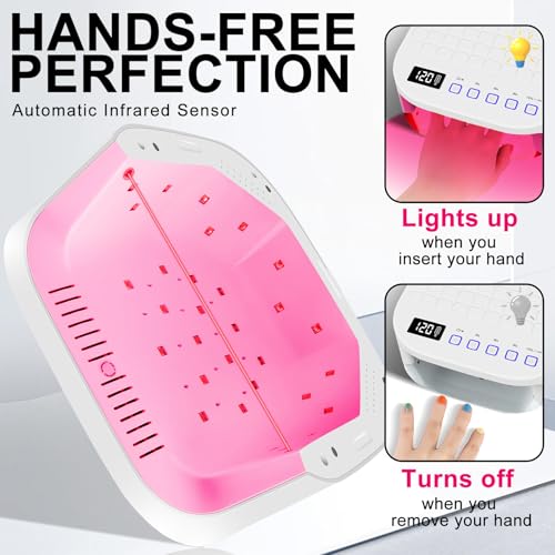 Red Light UV LED Nail Lamp