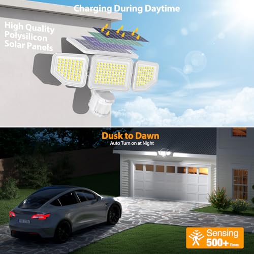 4500LM Solar Lights Outdoor (2 Count)