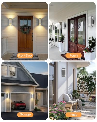Dusk to Dawn Outdoor Wall Lights (2 Count)