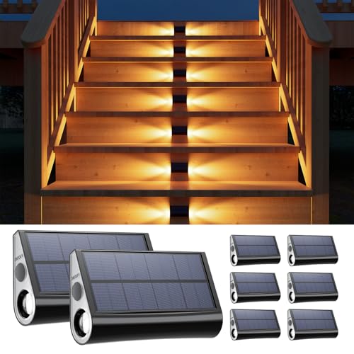 8 Pack Solar Step Lights (8 Count)