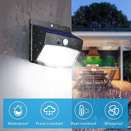 16 Pack Solar Motion Sensor Lights Outdoor Waterproof with 3 Modes (16 Count)
