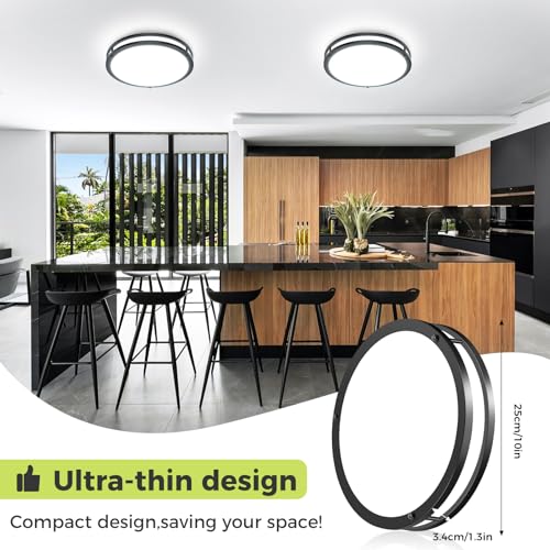 4 Pack Flush Mount Ceiling Light Fixture (4 Count)