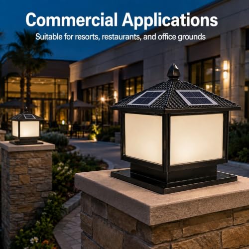 Solar Pier Mount Light