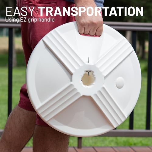 Durable Fillable Umbrella Base Designed to be Used with a Patio Table