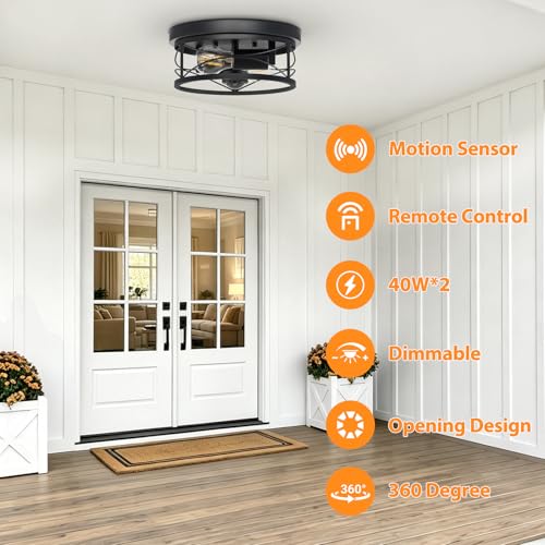 Dusk to Dawn Flush Mount Ceiling Light Fixtures