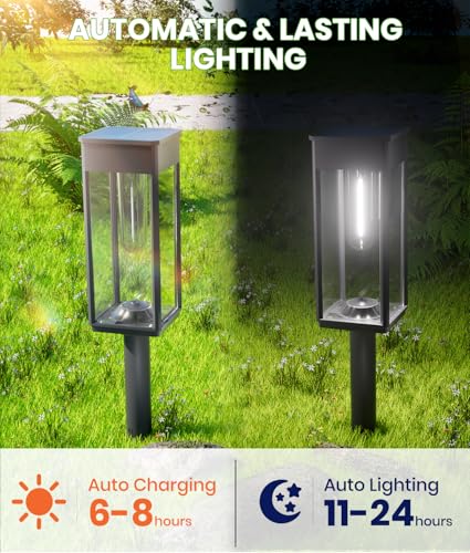Solar Pathway Lights Outdoor (2 Count)