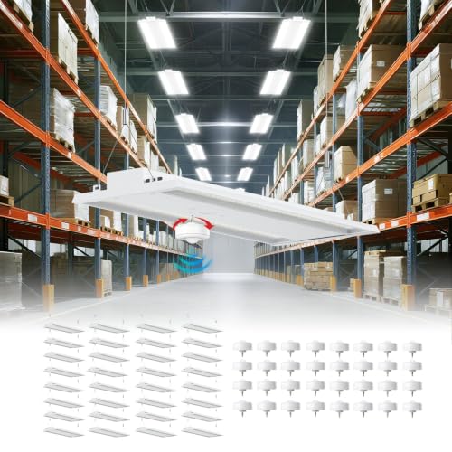32 Pack 210W Motion Sensor LED Linear High Bay Shop Light (3 Count)