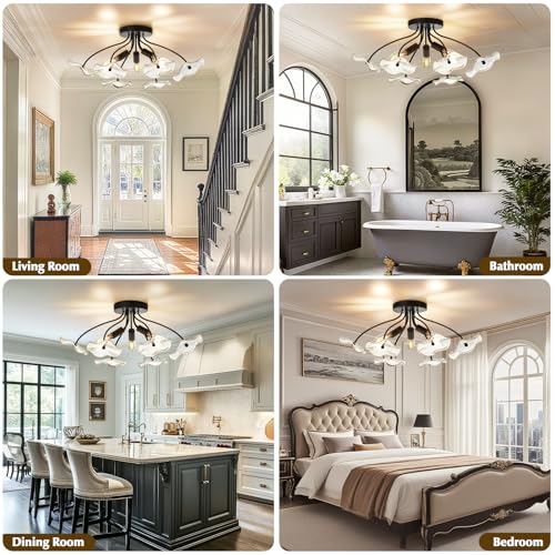 Semi Flush Mount Ceiling Light Fixture
