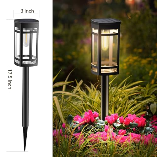 12 Pack Solar Pathway Lights Outdoor Waterproof (12 Count)