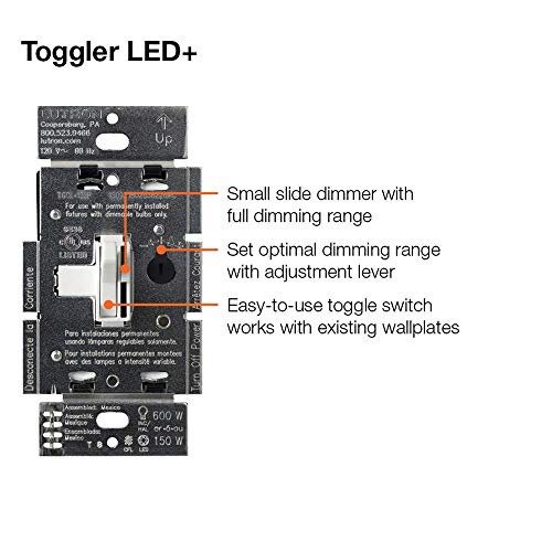 Toggler LED+ Dimmer Switch for Dimmable LED (6 Count)