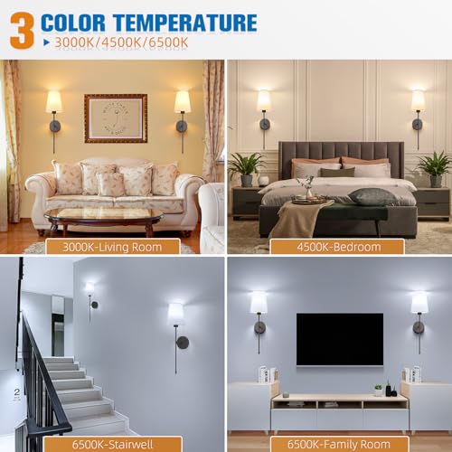 25.4 inch Battery Operated Wall Sconce Set of 2 (2 Count)