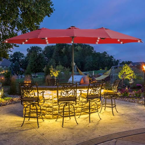 Double Sided Umbrella with LED Lights