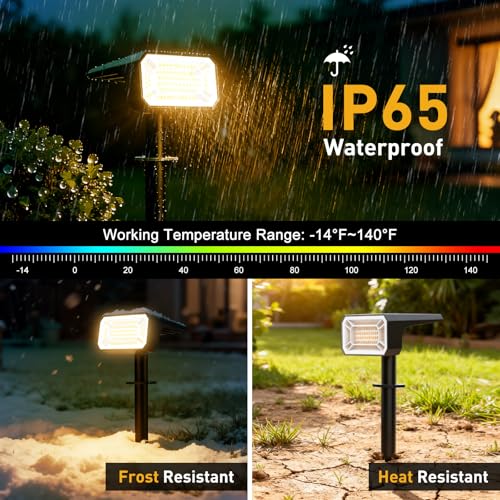 Solar Spot Lights Outdoor (4 Count)