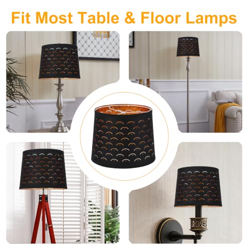 Empire Lamp Shades Set of 2 (Black&Smile Shape)