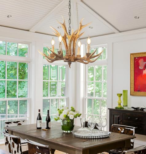 Antler Chandelier 4 Lights (4 Count)