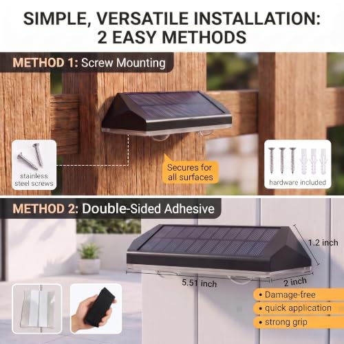 Solar Fence Lights Outdoor
