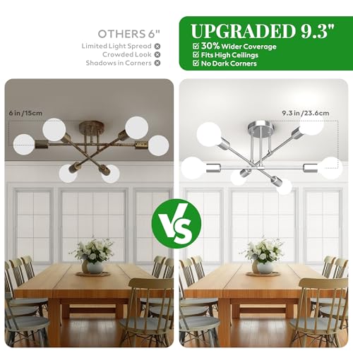Modern Sputnik Chandelier Ceiling Light Fixtures