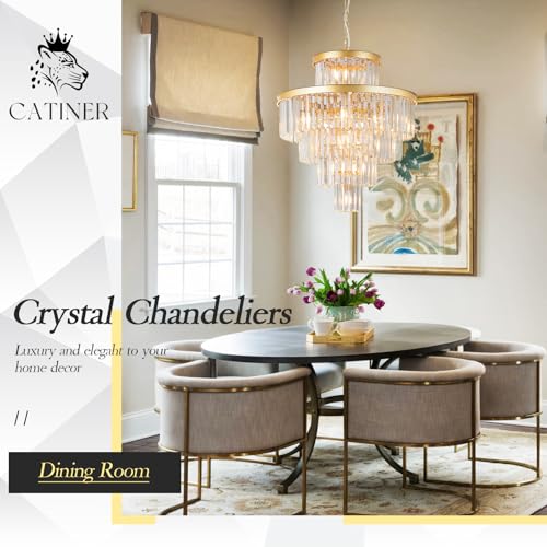 24" Modern Crystal Chandeliers (15 Count)
