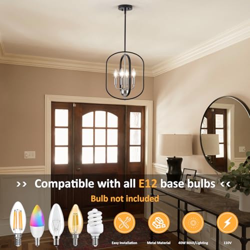 Black Nickel Chandelier Light