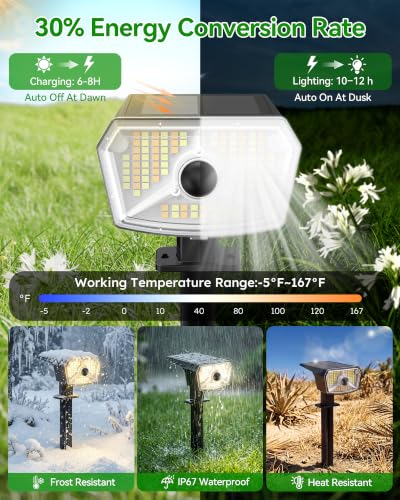Solar Lights Outdoor Waterproof (4 Count)