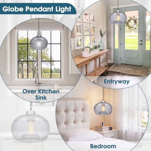 Modern Hand Blown Pendant Lights Kitchen Island (2 Count)