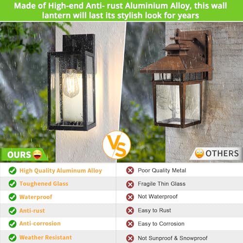 Outdoor Wall Light Fixtures (2 Count)