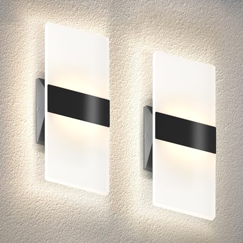 12 Inch Indoor LED Wall Sconce (2 Count)