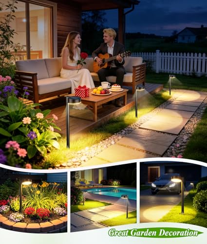 8 Pack Solar Pathway Lights Outdoor (8 Count)