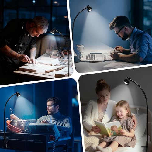 5W 30" Long Swing Arm Architect Desk Lamp LED Task Light with Clamp