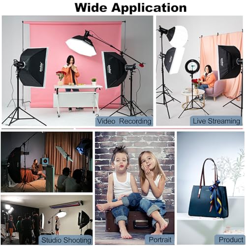 2pcs Godox SL60W LED Video Light Kit with Softbox (2 Count)