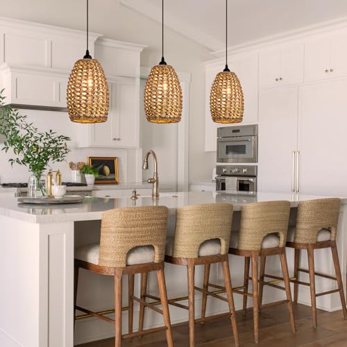 Mini Rattan Pendant Light (3 Count)
