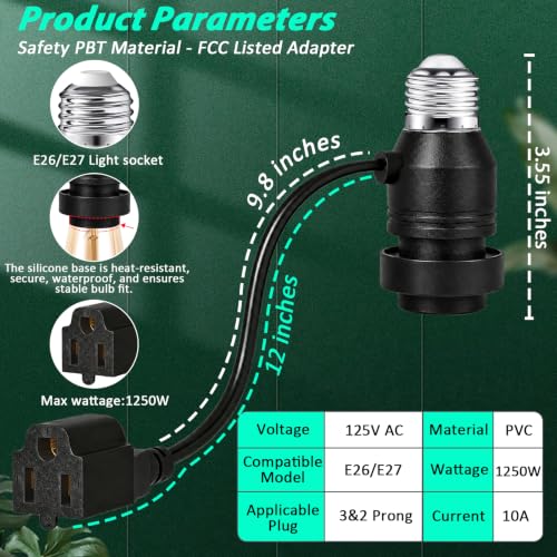Light Socket Outlet Adapter
