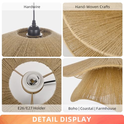 Pendant Light for Foyer Hallway Woven Pendant Lighting