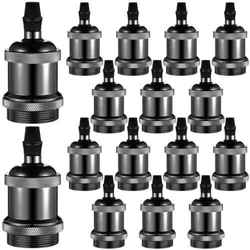 16 Packs E26 Vintage Ceramic Lamp Socket