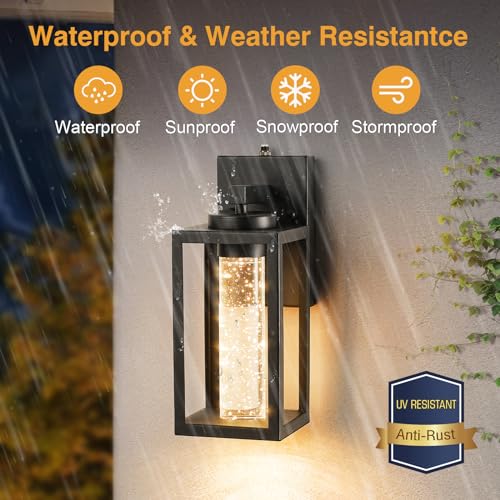 Black Outdoor Wall Sconce