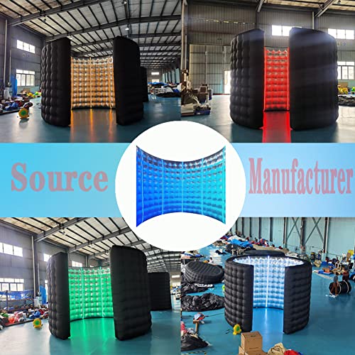 360 Photo Booth led Light Wall Silver Reflective Background LED Light Suitable for Birthday Parties