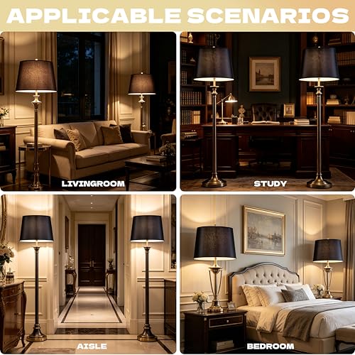 Black Lamp Shades Set of 2 (2 Count)