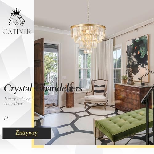 24" Modern Crystal Chandelier