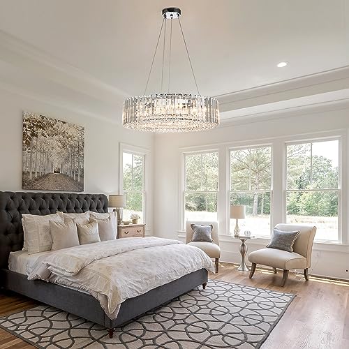 Modern Round Crystal Chandelier