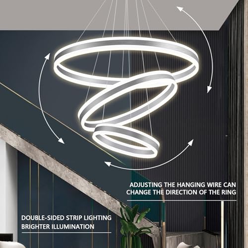 3 Ring D31.5 Modern LED Chandelier