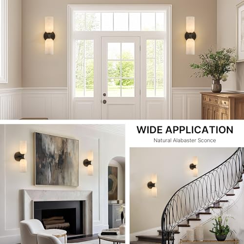 14" Alabaster Wall Sconce